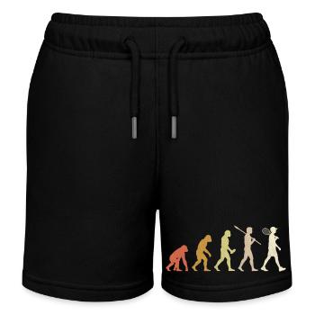 Évolution du tennis - Cadeau pour joueuse de tennis minimaliste - Short de jogging enfant bio Stanley/Stella - noir - Devant