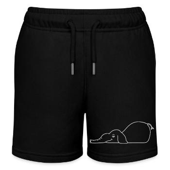 Drôle d’éléphant - Short de jogging enfant bio Stanley/Stella - noir - Devant