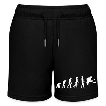 T-shirt drôle drôle d’Évolution d’un guitariste - Short de jogging enfant bio Stanley/Stella - noir - Devant