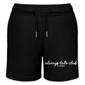 Always Late CLub - Kinder Organic Joggingshorts Mini Bolter von Stanley/Stella - Schwarz - Vorne