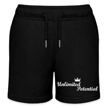 Unlimited_Potential_Crown_White - Short de jogging enfant bio Stanley/Stella - noir - Devant