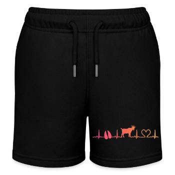 Sunset Ziegenziegenziegenziegenzucht - Kinder Organic Joggingshorts Mini Bolter von Stanley/Stella - Schwarz - Vorne