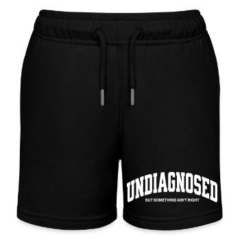 Undiagnosed but something aint right - Kids Organic Sweat Shorts by Stanley/Stella - black - Front