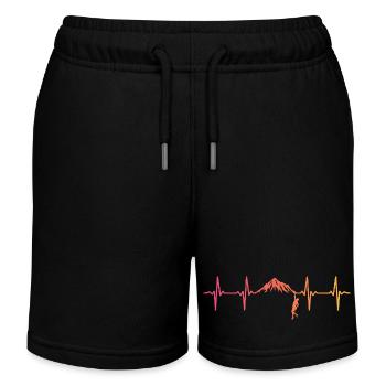 Kletternder Sunset Heartbeat Climber - Kinder Organic Joggingshorts Mini Bolter von Stanley/Stella - Schwarz - Vorne