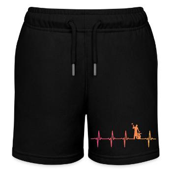 Schmied Sunset Metallhammer - Kinder Organic Joggingshorts Mini Bolter von Stanley/Stella - Schwarz - Vorne
