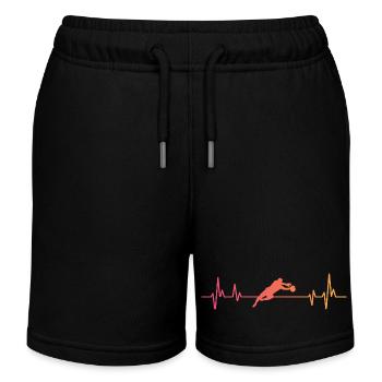 Fußball-Torwart Sunset Torwart - Kinder Organic Joggingshorts Mini Bolter von Stanley/Stella - Schwarz - Vorne