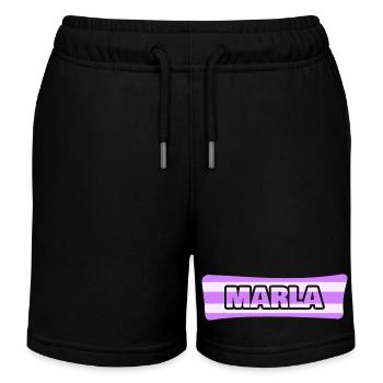 Marla als Hochzeit - Kinder Organic Joggingshorts Mini Bolter von Stanley/Stella - Schwarz - Vorne