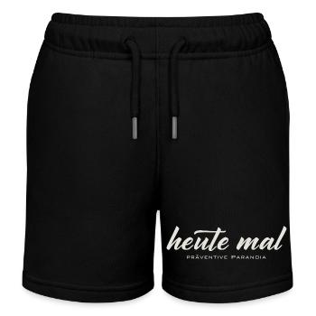 Heute mal präventive Paranoia – Lustiger Spruch - Kinder Organic Joggingshorts Mini Bolter von Stanley/Stella - Schwarz - Vorne