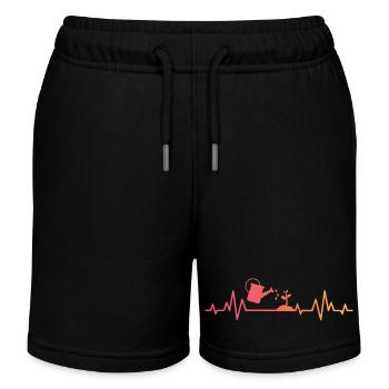 Sunset Heartbeat Gärtner Pflanzkübel - Kinder Organic Joggingshorts Mini Bolter von Stanley/Stella - Schwarz - Vorne