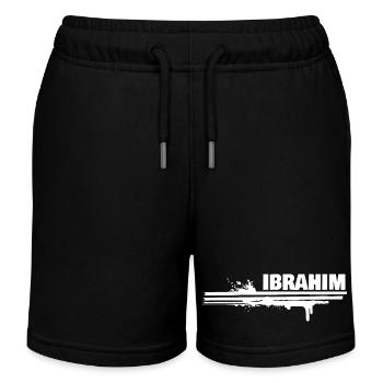 Painting Ibrahim - Kids Organic Sweat Shorts by Stanley/Stella - black - Front