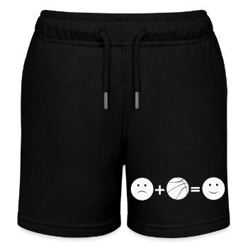 Basketball Love - Kinder Organic Joggingshorts Mini Bolter von Stanley/Stella - Schwarz - Vorne