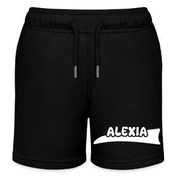 Alexia as a label - Kids Organic Sweat Shorts by Stanley/Stella - black - Front