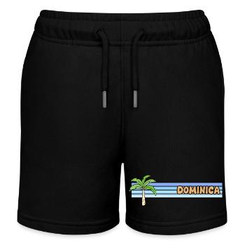 Dominica als Sonne - Kinder Organic Joggingshorts Mini Bolter von Stanley/Stella - Schwarz - Vorne