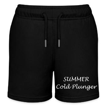 Sommer-Kalttauchgang + Urlaub - Kinder Organic Joggingshorts Mini Bolter von Stanley/Stella - Schwarz - Vorne