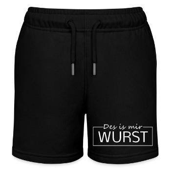 Des ist mir Wurst  - Kinder Organic Joggingshorts Mini Bolter von Stanley/Stella - Schwarz - Vorne