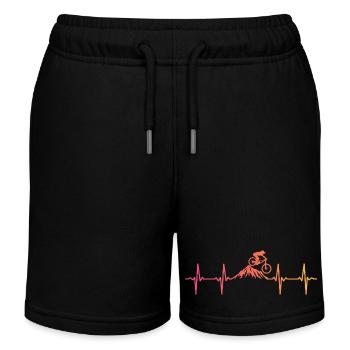 Mountainbike Heartbeat Sunset Mountainbike - Kinder Organic Joggingshorts Mini Bolter von Stanley/Stella - Schwarz - Vorne