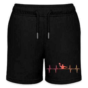 Water polo Sunset Heartbeat Water polo - Kids Organic Sweat Shorts by Stanley/Stella - black - Front