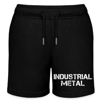 Industriemetall - Kinder Organic Joggingshorts Mini Bolter von Stanley/Stella - Schwarz - Vorne