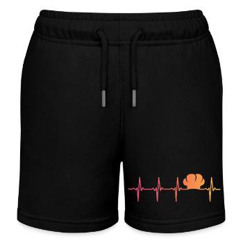 Chef Cuisine Sunset Heartbeat Chef - Kinder Organic Joggingshorts Mini Bolter von Stanley/Stella - Schwarz - Vorne