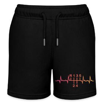 5-Gang-Schaltgetriebe Sunset Heartbeat - Kinder Organic Joggingshorts Mini Bolter von Stanley/Stella - Schwarz - Vorne