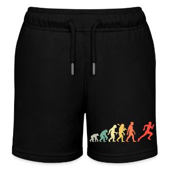 Jogger Evolution für Läufer Jogging - Kinder Organic Joggingshorts Mini Bolter von Stanley/Stella - Schwarz - Vorne