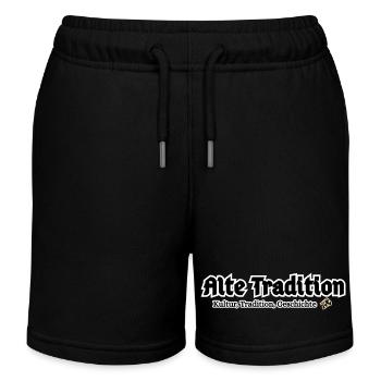 Alte Tradition – Kultur & Geschichte - Kinder Organic Joggingshorts Mini Bolter von Stanley/Stella - Schwarz - Vorne