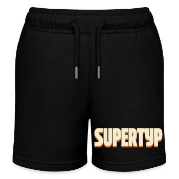 Supertype – Statement Design - Kids Organic Sweat Shorts by Stanley/Stella - black - Front