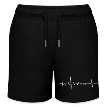 I Love Physics Theory of Relativity E=mc² - Kids Organic Sweat Shorts by Stanley/Stella - black - Front