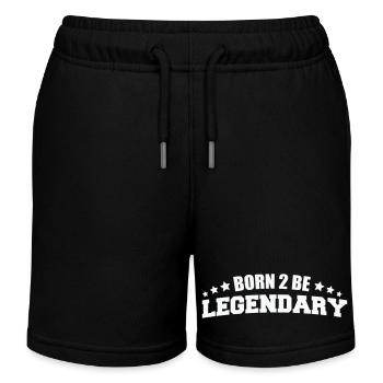Born 2 be Legendary - Kids Organic Sweat Shorts by Stanley/Stella - black - Front