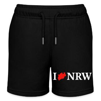 I love NRW Nordrhein-Westfalen - Kinder Organic Joggingshorts Mini Bolter von Stanley/Stella - Schwarz - Vorne