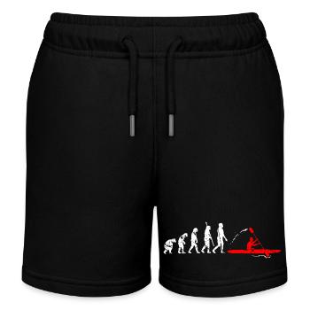 Kajak Evolution Kajakfahrer Kajaker Kayak - Kinder Organic Joggingshorts Mini Bolter von Stanley/Stella - Schwarz - Vorne