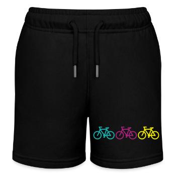 three bikes - Kinder Organic Joggingshorts Mini Bolter von Stanley/Stella - Schwarz - Vorne