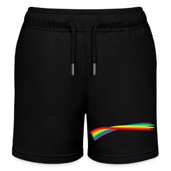 LGBTQ LGBTQ+ Pride Month Flag Design - Kinder Organic Joggingshorts Mini Bolter von Stanley/Stella - Schwarz - Vorne