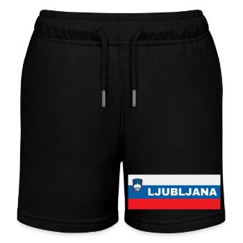 Ljubljana City dans le drapeau slovène - Short de jogging enfant bio Stanley/Stella - noir - Devant