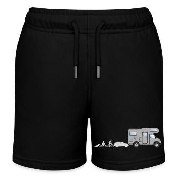 Camping-car Evolution - Short de jogging enfant bio Stanley/Stella - noir - Devant