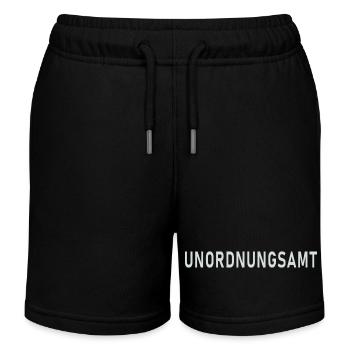 UNORDNUNGSAMT - Kinder Organic Joggingshorts Mini Bolter von Stanley/Stella - Schwarz - Vorne