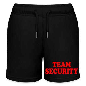 Team security - Kids Organic Sweat Shorts by Stanley/Stella - black - Front
