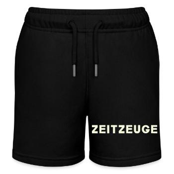 Zeitzeuge - Kinder Organic Joggingshorts Mini Bolter von Stanley/Stella - Schwarz - Vorne