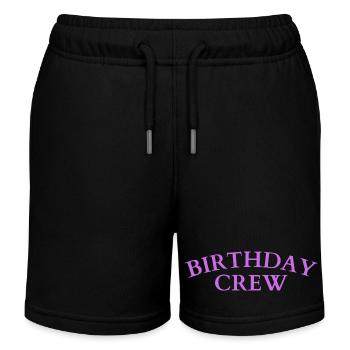 Birthday Crew - Kinder Organic Joggingshorts Mini Bolter von Stanley/Stella - Schwarz - Vorne