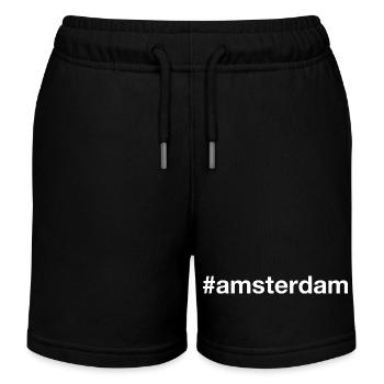 AMSTERDAM Pays-Bas Niederlande - Short de jogging enfant bio Stanley/Stella - noir - Devant