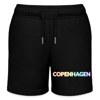 Schwules Kopenhagen - Kinder Organic Joggingshorts Mini Bolter von Stanley/Stella - Schwarz - Vorne