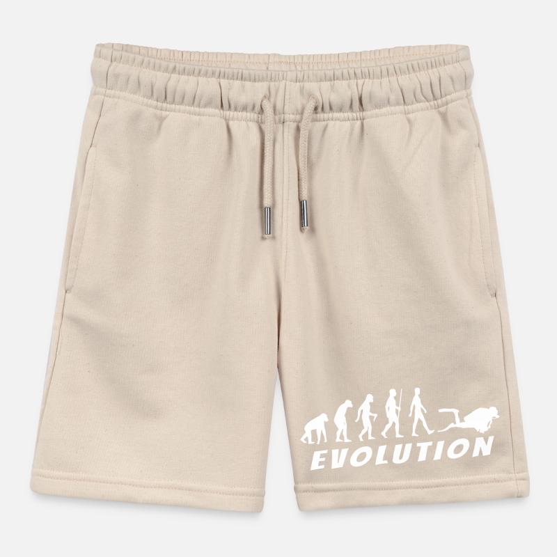 Evolution Plongeur blanc Short de jogging enfant bio Stanley/Stella