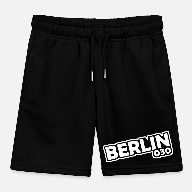 Berlin - 030 - Capital - Germany - Area Code Kids Organic Sweat Shorts by Stanley/Stella