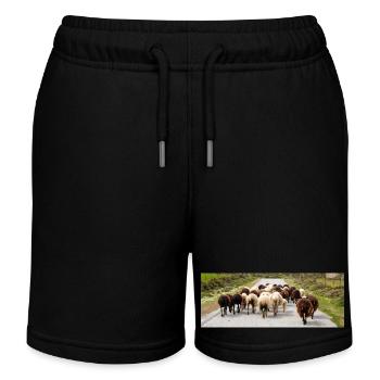 Bergziege im Nationalpark Park Insel Kos - Kinder Organic Joggingshorts Mini Bolter von Stanley/Stella - Schwarz - Vorne