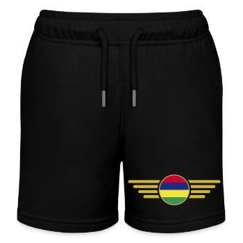 I Love Mauritius, T-Shirt Design Style Élégance - Short de jogging enfant bio Stanley/Stella - noir - Devant