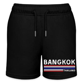 T-shirt drapeau de la Thaïlande Bangkok - Short de jogging enfant bio Stanley/Stella - noir - Devant