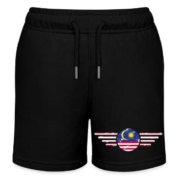 J’aime la Malaisie, T-shirt design de style élégance - Short de jogging enfant bio Stanley/Stella - noir - Devant