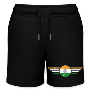 Ich liebe Indien, Stil Design T-Shirt - Kinder Organic Joggingshorts Mini Bolter von Stanley/Stella - Schwarz - Vorne