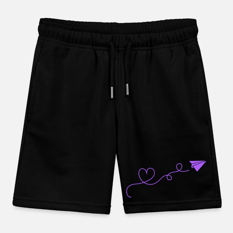 papierflieger herz Kinder Organic Joggingshorts Mini Bolter von Stanley/Stella
