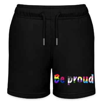 Stolz sein - Kinder Organic Joggingshorts Mini Bolter von Stanley/Stella - Schwarz - Vorne